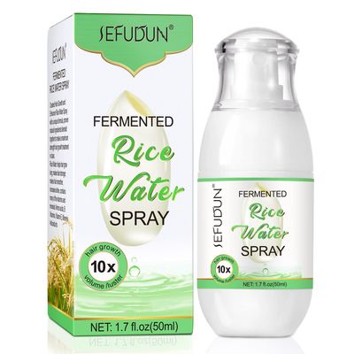 Rice Water for Hair Growth,Hair Growth Serum,Rice Water Spray,Rice Water for Hair,Hair Loss Treatments for Womenwith Biotin,Castor Oil,1.7 Fl Oz