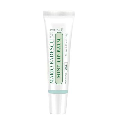 Mario Badescu Moisturizing Mint Lip Balm for Dry Cracked Lips, Infused with Coconut Oil and Shea Butter, Ultra-Nourishing Lip Care Moisturizer for Soft, Smooth and Supple Lips, 0.35 Oz