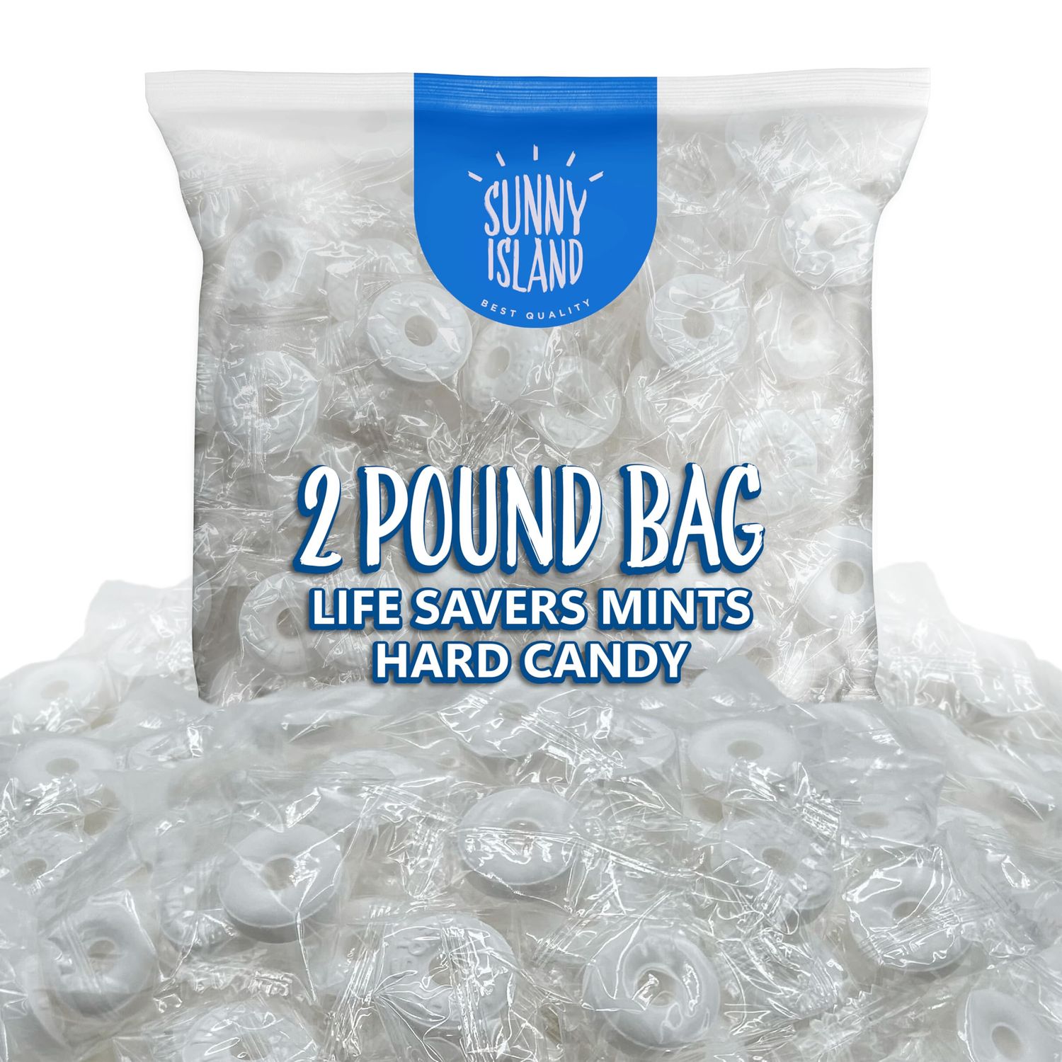 Peppermint Lifesavers Individually Wrapped 2 Pound Bag Life Savers Pep O Mint Hard Candy Classic Refreshing Bulk Mints for Office and Party Favors