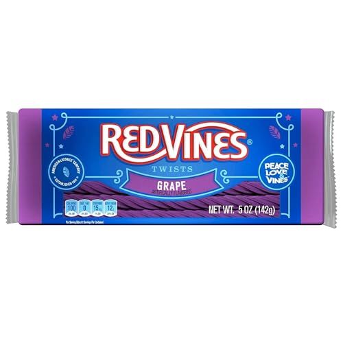 RED VINES Grape Licorice Twists, 5oz Tray