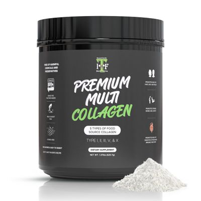 Multi Collagen Peptides Powder Unflavored - 5 Types Multi Collagen Complex (I, II, III, V, X) - Grass Fed Hydrolyzed Powder Collagen for Hair, Skin, Nails, Joints Gut Health - 30 Servings