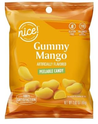 Tiktok Viral Candy! NICE! Peelable Gummy Candy Pack of 3, includes 1 Peelable Mango Gummies, 1 Pineapple Burst Gummies 1 Peelable Banana Gummies