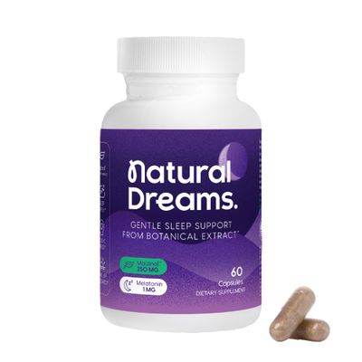 Univera 1mg Melatonin, Natural Dreams, Botanical Herbal Ingredients, Support Sleep Quality, Refresh Morning, 250mg Maizinol, Sleep Aid (60 Capsules, 30 Day Supply)