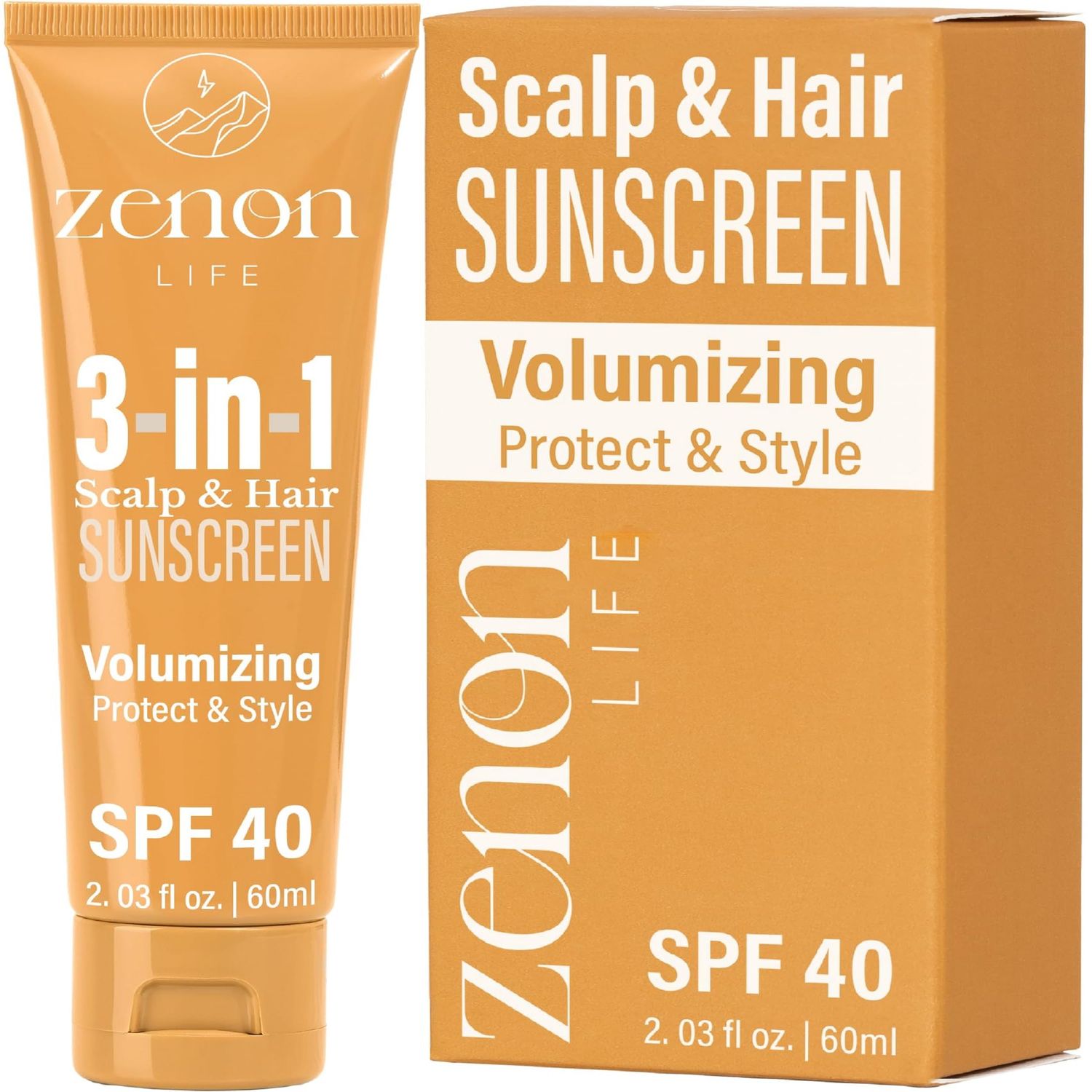 ZenonLife 3-in-1 Scalp Sunscreen for Hair (SPF 40) Sun Protection Hair Cream Nourish Strengthen Hairs SPF Hair Protection Ideal Sunblock