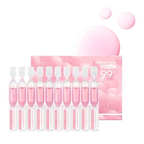 medicube Salmon DNA PDRN Pink One Day Serum 99 Salmon DNA PDRN Intensive Ampoule, Collagen, Glutathione, Hyaluronic Acid - Improves skin radiance Korean skincare 0.05 fl.oz x 10e