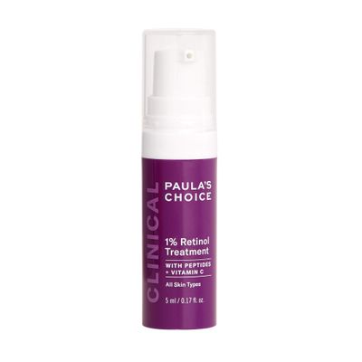 Paula&#39;s Choice CLINICAL 1 Retinol Treatment Cream with Peptides, Vitamin C Licorice Extract, Anti-Aging Wrinkles, Travel Size. PACKAGING MAY VARY.