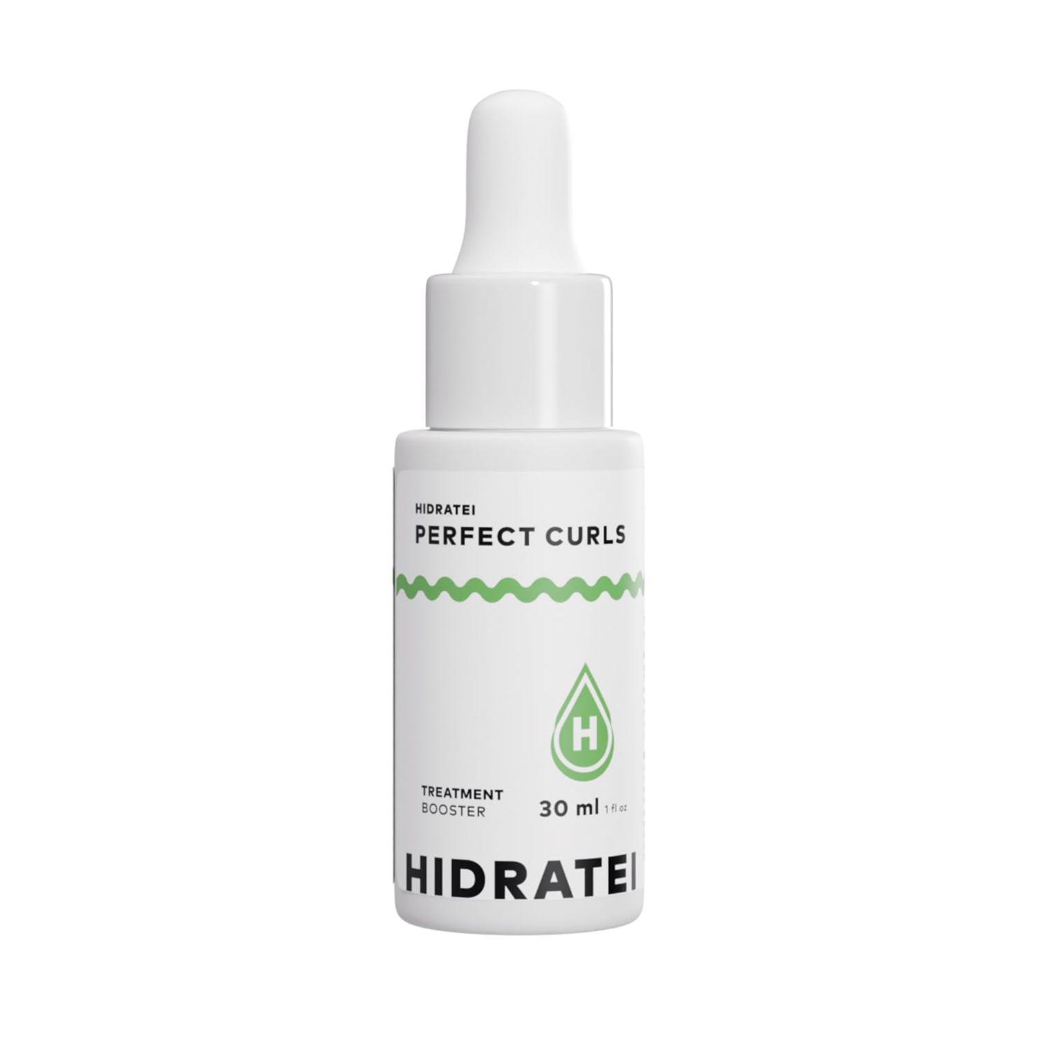 Hidratei Perfect Curls Treatment Booster, 30ml (1 fl oz), Vegan Formula, Restores Dull Hair with Shine