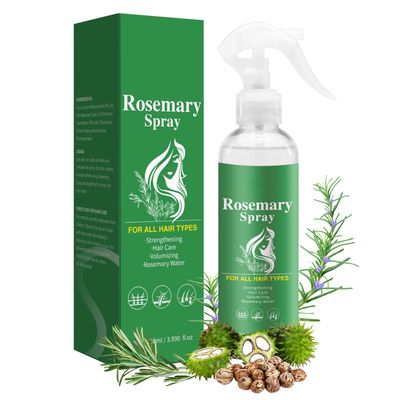 Hotiary Rosemary Strengthening Leave-In Conditioning Spray with Castor Oil, Natural Rosemary Oil for Hair Growth for All Hair Type, Strengthen Hair Root, 3.9 fl oz