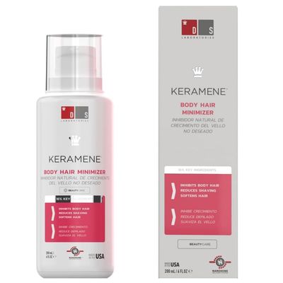 Keramene Hair Growth Inhibitor by DS Laboratories - Minimize Unwanted Hair Growth on Face and Body, Slows Regrowth, Paraben-Free
