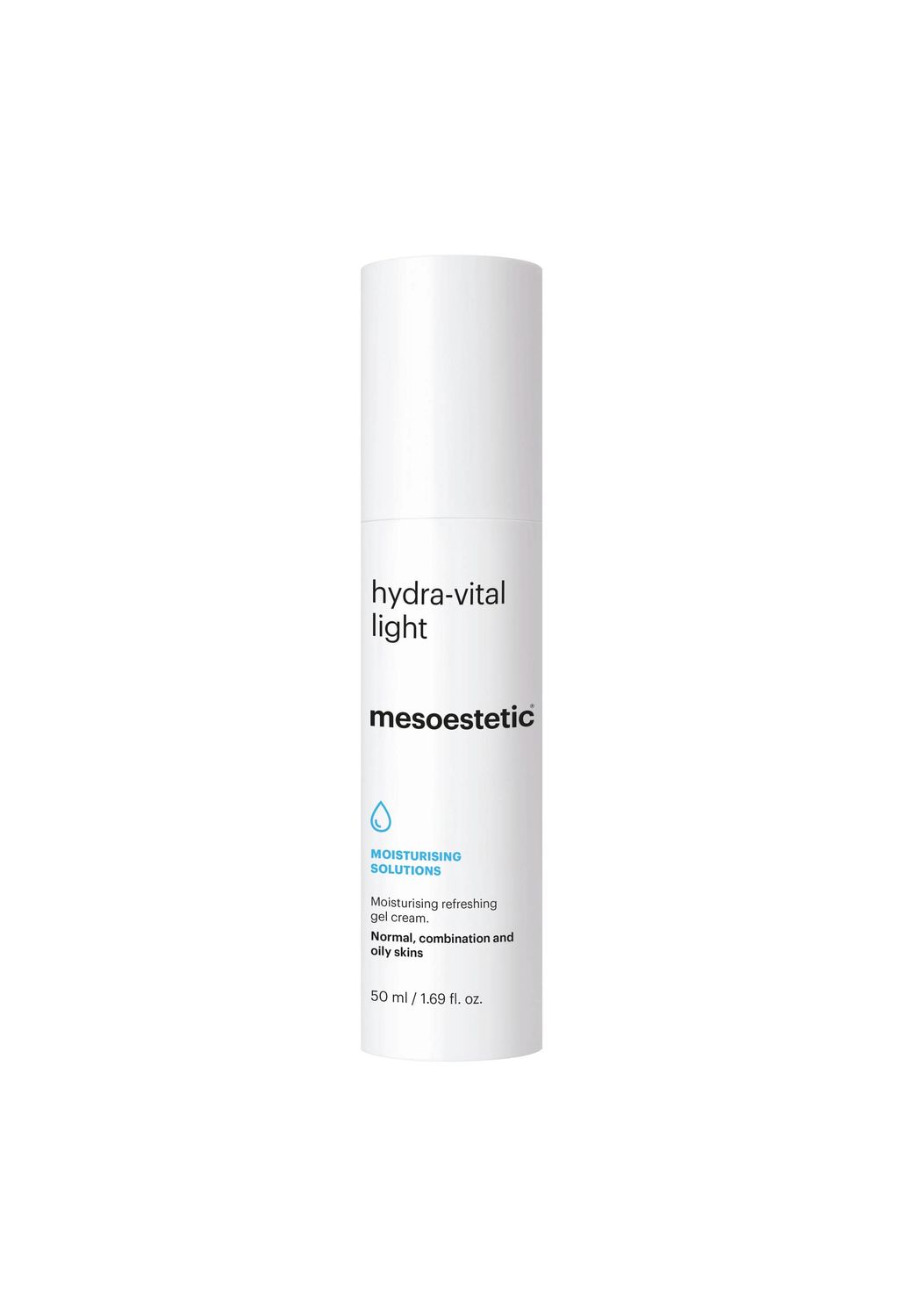 Mesoestetic Hydra-Light Moisturizing Face Cream wHyaluronic acid Urban D-tox for Normal, Oily, and Combination Skin