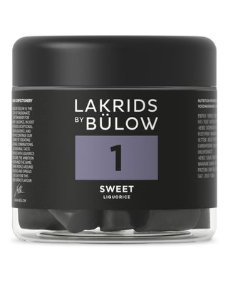 LAKRIDS BY BLOW - 1 - Black Licorice - Sweet - 5.3 oz - Vegan Gourmet Licorice from Scandinavia - Gluten Free Gelatine Free - Swedish Candy Alternative
