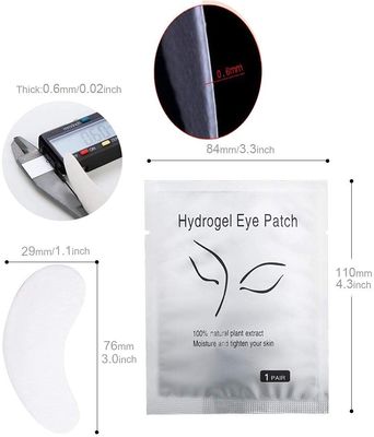 Chargenyang Eyelash Extension Gel Patches Kit Under Eye Gel Pads Eyelash Extension Pads Lint Free False Eyelash Lash Extension Makeup Eye Gel Patches (100Pack)