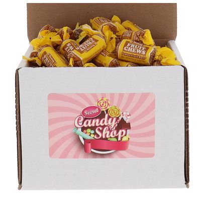 SECRET CANDY SHOP Tootsie Fruit Chews Candy Bulk in Box (Individually Wrapped) (Lemon, 1lb)
