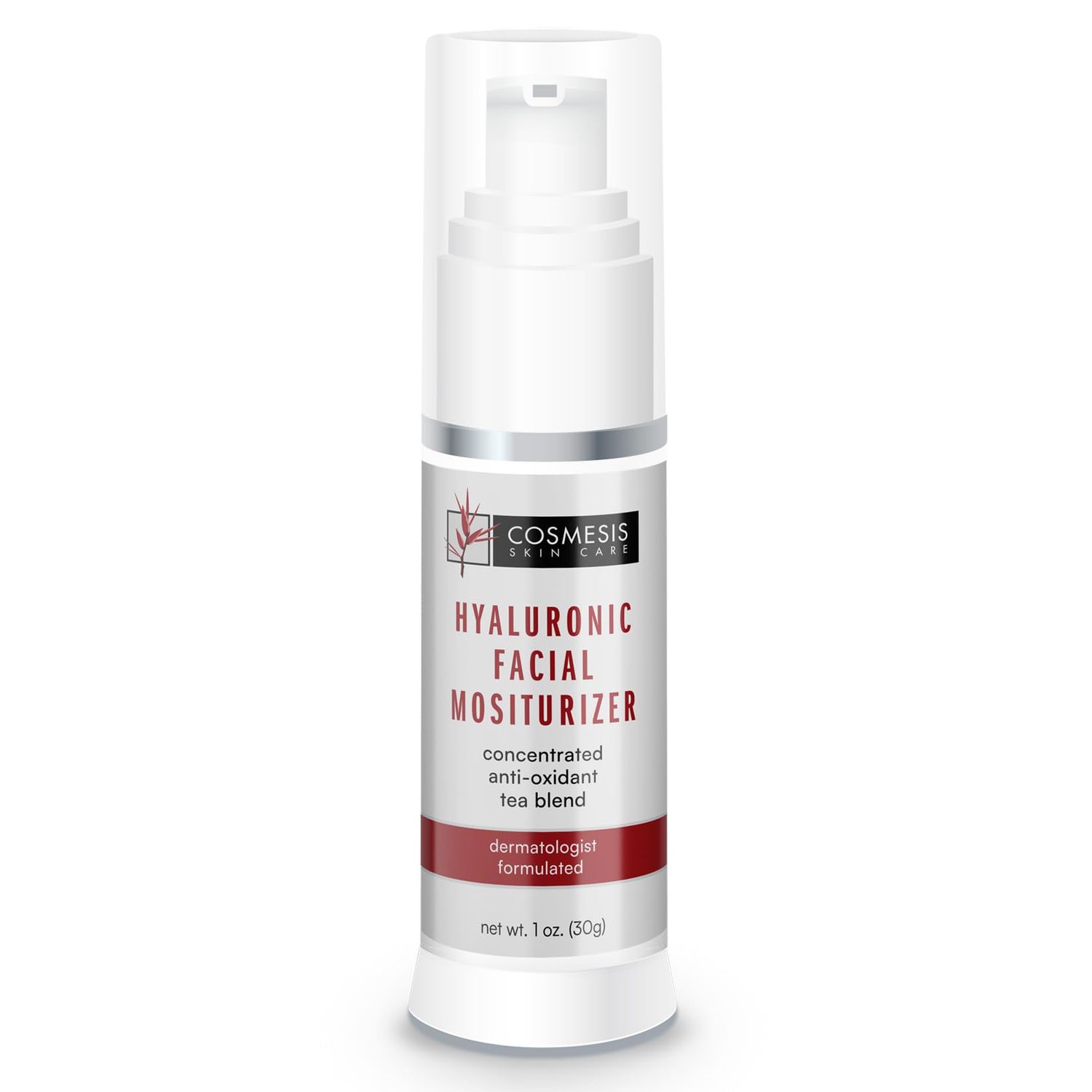 Cosmesis Hyaluronic Facial Moisturizer: Hydrating Anti-Aging Skincare for All Skin Types - 1oz (30ml)