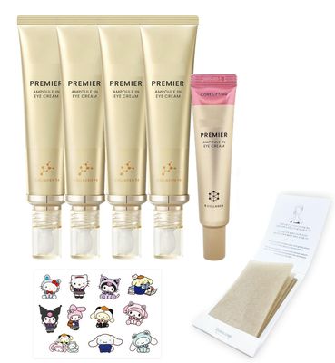 Self tanner 11 PREMIER AMPOULE IN EYE CREAM 40ml(1.35 fl.oz) X 4Pack SEASON 11 Eye Cream 12ml With ROSANO Oil Control Paper Kitty Friends Sticker Be sure to check the additional components!!