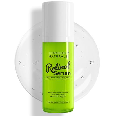 Enaskin Naturals Retinol Serum for Face: Anti-Wrinkle Filler for Deep Wrinkles, Dark Spot Neck Firming with Hyaluronic Acid, 1 Fl Oz