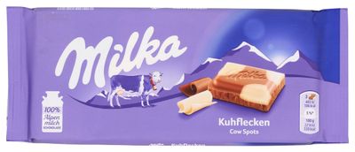 Milka Happy Cow Milk White Chocolate Bar, 3.53 Ounces (Pack Of 23)