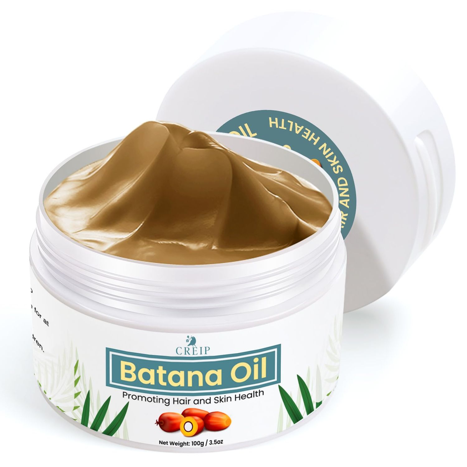 Batana Oil for Hair Growth: 100 Natural Batana Oil from Honduras (3.5Oz, Bitter Coffee)