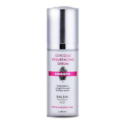 SMOOTH - Glycolic Lactic Acid Resurfacing Serum - 5 Glycolic 3 Lactic Acid, Aloe, Witch Hazel, Hyaluronic Acid - Moisturizing Hydrating Face Serum, Diminish Dryness, Fine Lines Wrinkles, 1oz