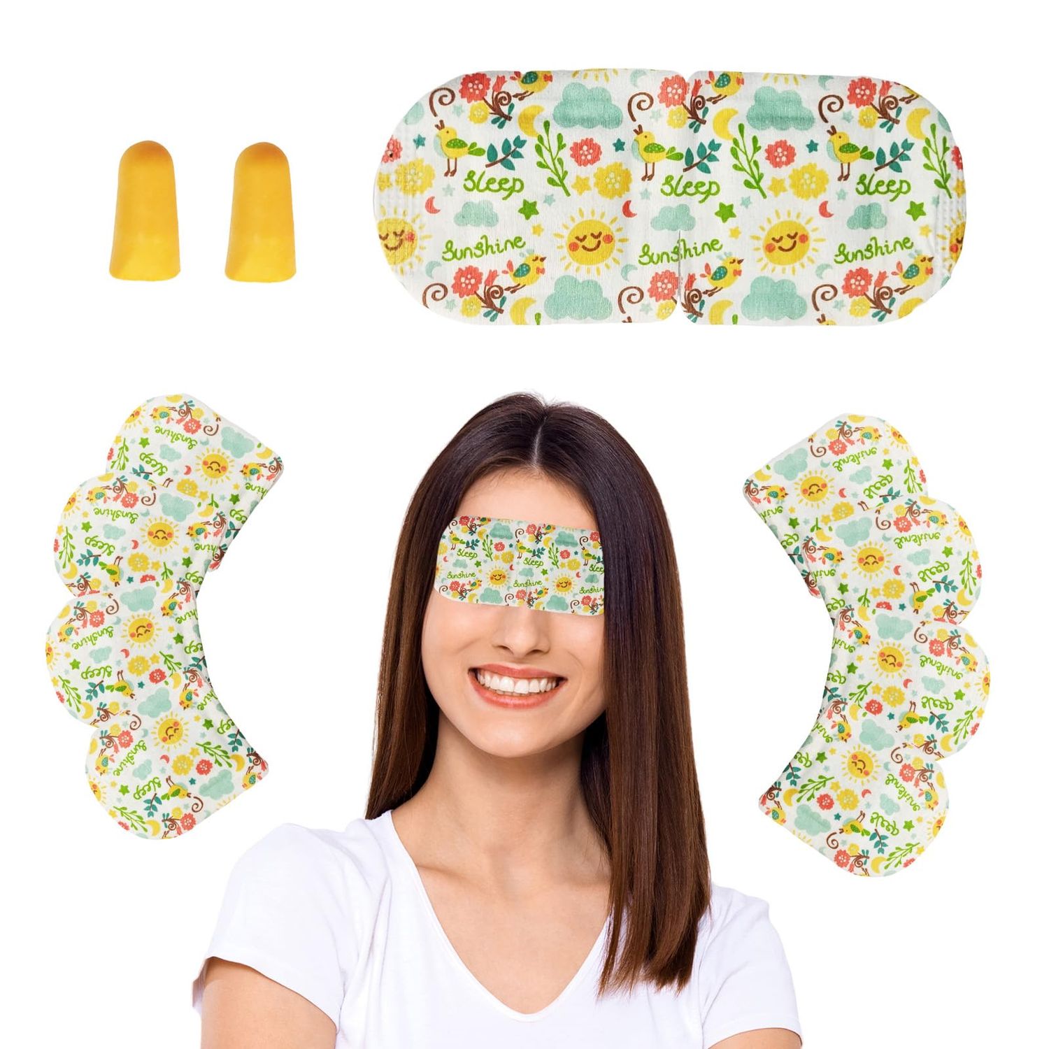 VEWUBEN, 10 Packs of steam Eye Masks, Disposable Heated Eye Masks, Quickly Relieve Eye Fatigue, Suitable for Swollen Eyes, Sleep, Travel Necessities and Women&#39;s Relaxation Gifts, Tasteless