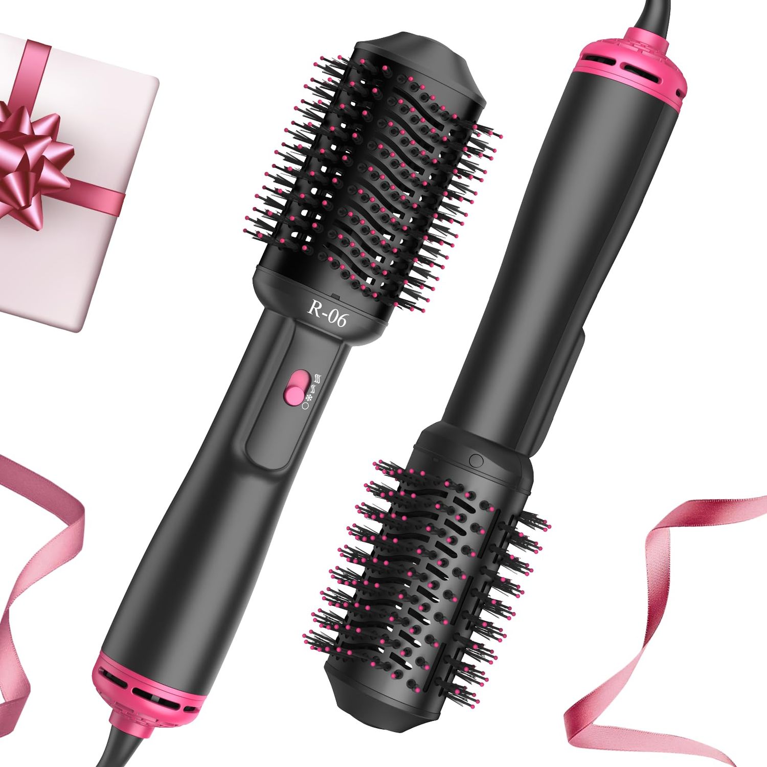 4-in-1 Hair Dryer Brush - Blow Dryer and Styler in One, Hot Air Brush with Oval Barrel for Volumizing, Suitable for All Hair Types, Mother&#39;s Day Gifts