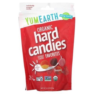 Yummy Earth Organic Candy Drops Freshest Fruit, 3.3 Ounce
