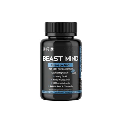 Want A Bump Non-Habit Forming Sleep Aid: Wake Up Refreshed - Powerful Formula with Melatonin, GABA, Valerian Root, Chamomile, Magnesium for Restful Deep Sleep - 30 Capsules