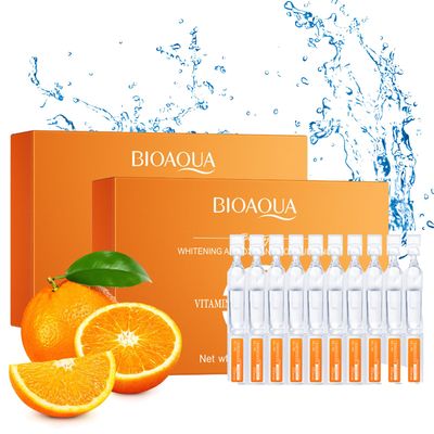 Vitamin C Serum for Face with Hyaluronic Acid - 1.5ml x 60PCS, Brightening Hydrating Facial Serum, Travel Size Skincare for Glowing Skin(3.04 Fl Oz (Pack of 2))