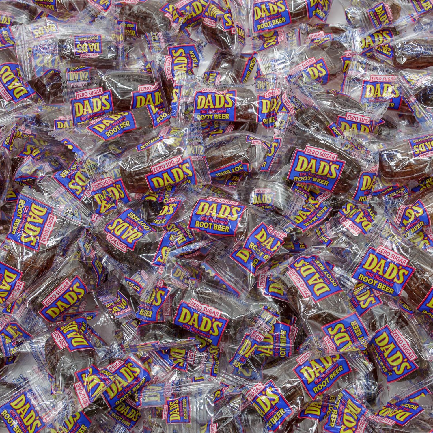 Dad&#39;s Root Beer Barrels Sugar Free 1 lb - Bulk Candy in Resealable Bag, Old Fashioned, Individually Wrapped, Original Flavor