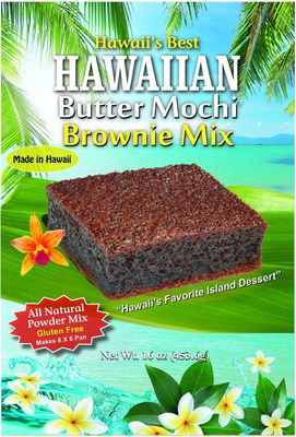 Hawaii&#39;s Best Butter Mochi Brownie Mix (With 100 Ghirardelli Cocoa)