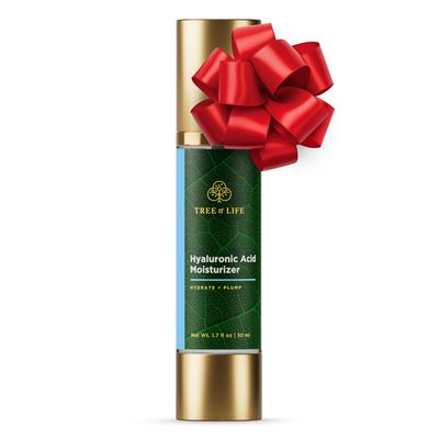 Tree of Life Beauty Moisturizer, Hyaluronic Acid Face Cream, Hydrating Lotion for Firmer Smoother Skin, Dermatologist Tested for Dry Sensitive Skin, Lightweight NonGreasy Facial Skin Care 1.7 Fl Oz