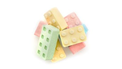 Yupik Candy Blox, 2.2 lb (35.2 oz), Pressed Candies, Gluten-Free, Kosher, Fruity Flavors, Brick-Shaped Treats, Candy Machine Refills, Fun Nostalgic, Delicious Snacks, Ideal for Gifting Holidays
