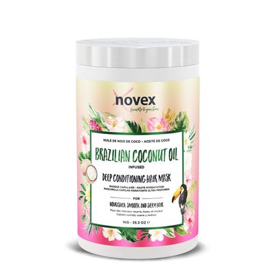 Novex Coconut Oil Deep Conditioning Mask, 35 oz - Infused with Pure 100 Organic Coconut Oil