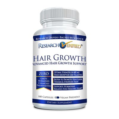 Research Verified Hair Growth Support - with Biotin, DHT Blockers Vitamins - Hair Growth and Hair Loss Prevention - 180 Capsules - 3 Month Supply