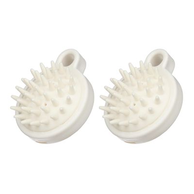 OFXDD Scalp Massager Hair Growth - Scalp Scrubber for Dandruff 2 Pcs - Shampoo Brush for Shower Womens, Mens and Pets - Silicone Hair ScrubberMassager with Soft Flexible Bristles