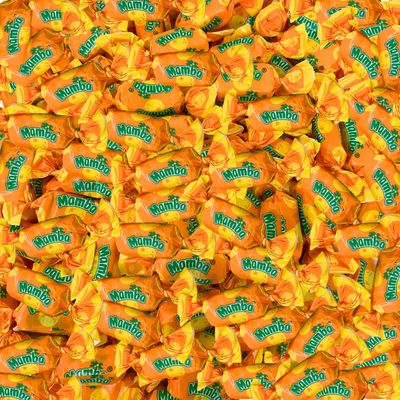 Orange Mamba Fruit Chews, 1 Lb. Bag - Individually Wrapped - Juicy Chews Perfect For Holidays, Piatas, Christmas Stockings, Goody Bags, And Parties - Approx. 80 Pieces