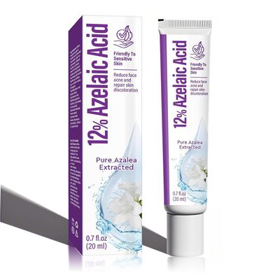 ZyraGloz Azelaic Acid 12 Cream for Face with Niacinamide Hyaluronic Acid for Redness Relief, Oil Control Skin Comfort, Sensitive Skin Safe Azelaic Acid Gel for Women, 0.7 fl oz (20 mL)
