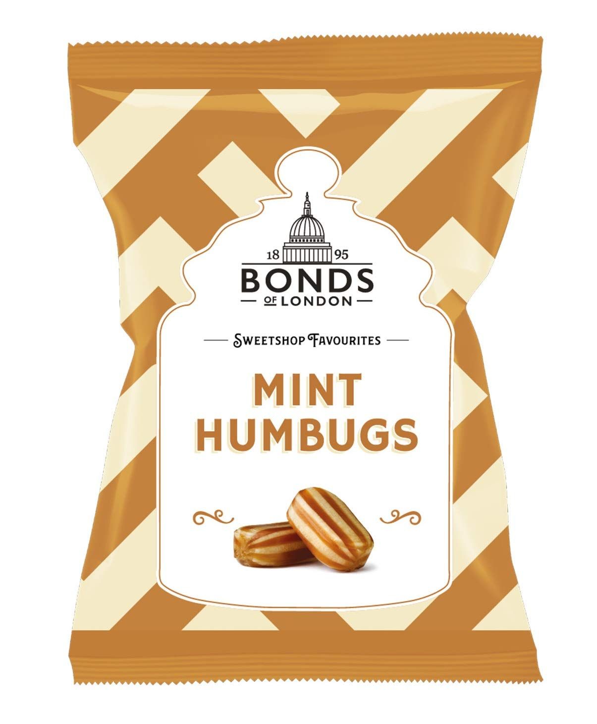 English Mint Humbugs Imported from The UK England The Very Best of British Mint Hamburgs British Candy Sweets - Set of 4