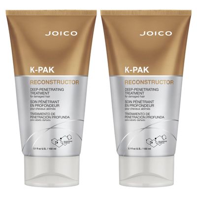 K-PAK Reconstructor Deep-Penetrating Treatment For Damaged Hair Repair Strengthen Strands Rebuild Fortify Damaged Hair Improve Elasticity With Keratin Arginine 5.1 Fl Oz (Pack of 2)