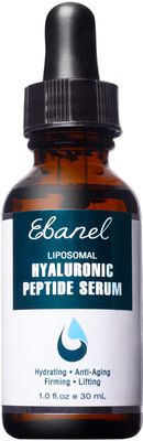 Ebanel Hyaluronic Acid Serum for Face with Peptides, Deep Hydrating Anti Aging Serum, Visibly Plump, Firm Smooth Skin, Reduce Redness with Vitamin C, E and B5, Niacinamide, Aloe, Jojoba Oil, MSM