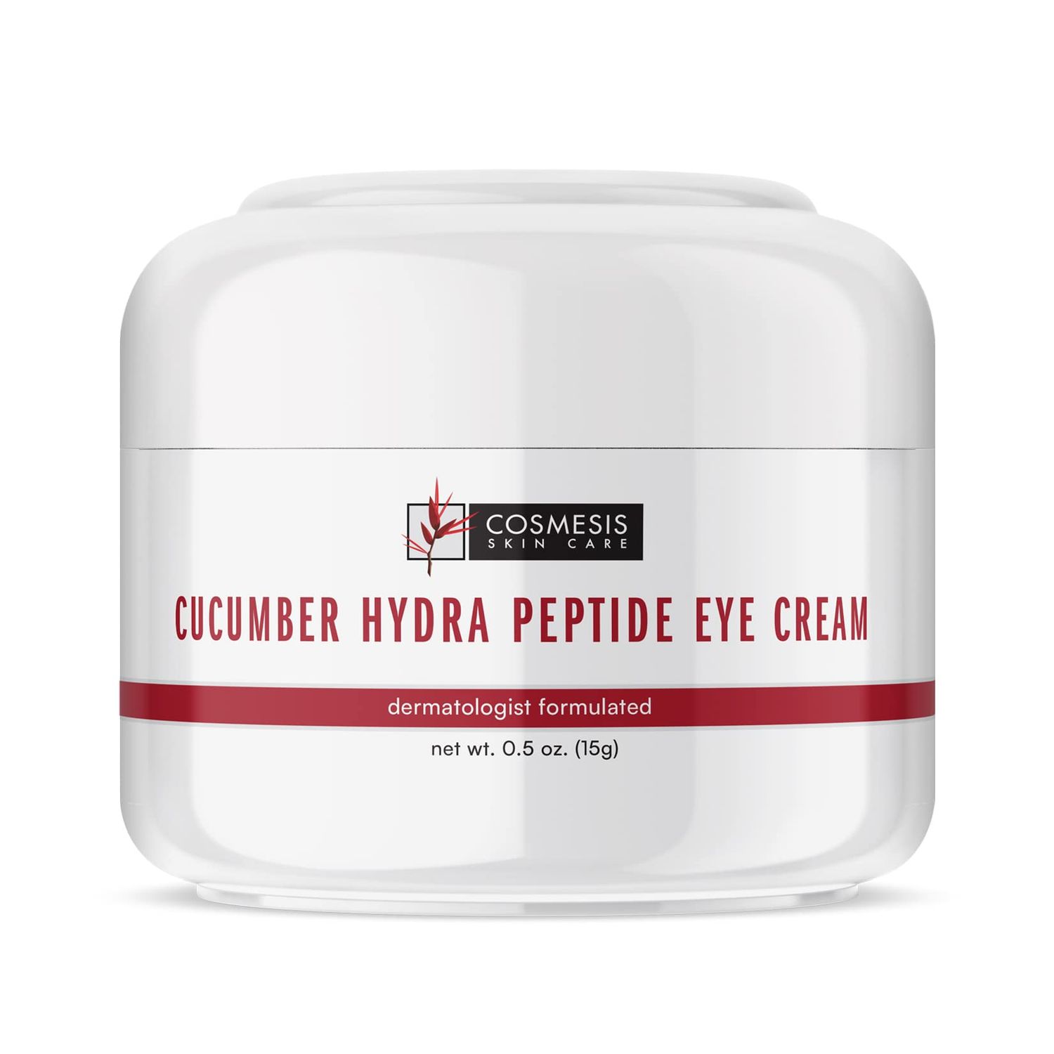Cucumber Hydra Peptide Eye Cream - Minimize Fine Lines, Promote Smooth Skin Protect Delicate Under-Eye Skin - 0.50 oz - Cosmesis