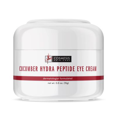 Cucumber Hydra Peptide Eye Cream - Minimize Fine Lines, Promote Smooth Skin Protect Delicate Under-Eye Skin - 0.50 oz - Cosmesis