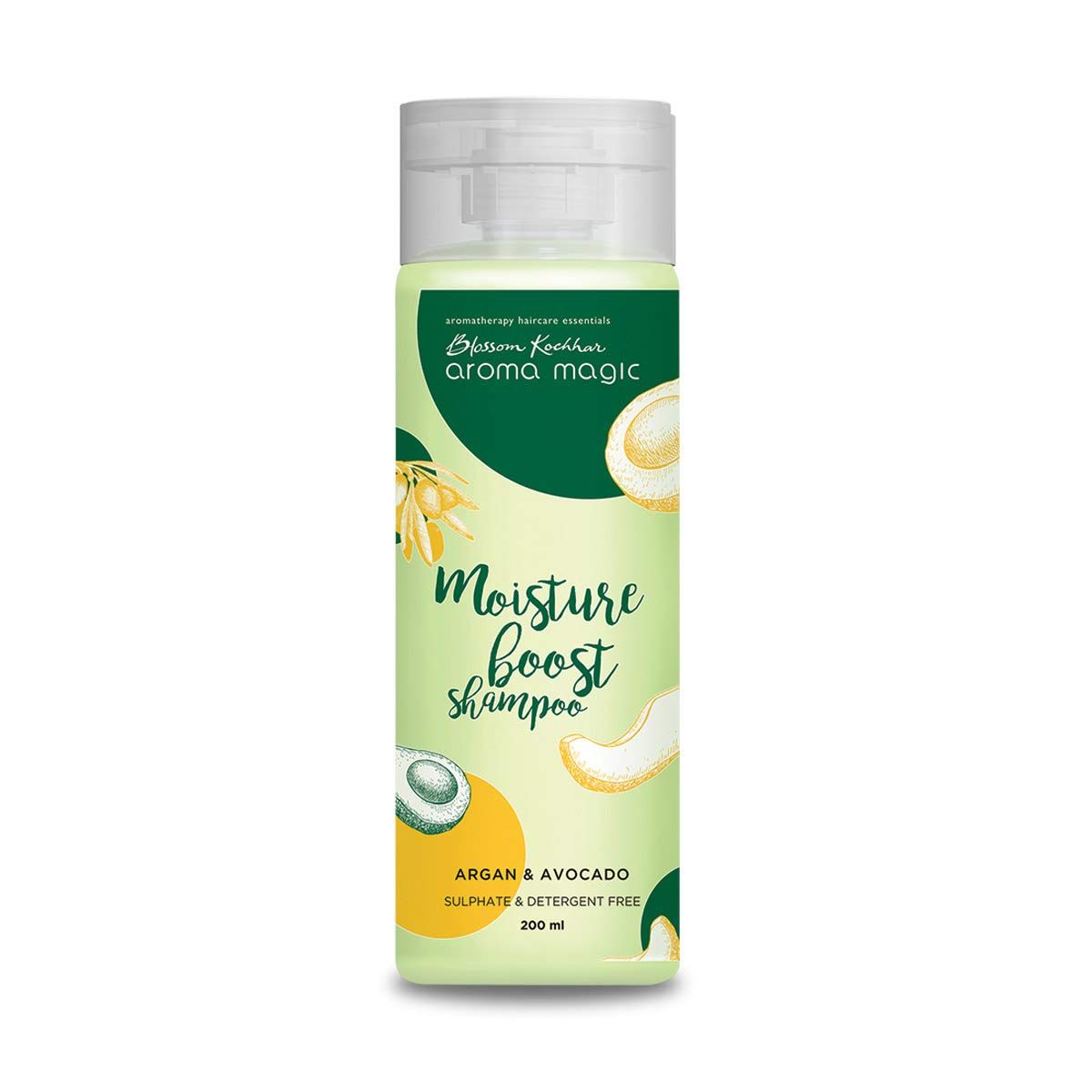 Aroma Magic Moisture Shampoo with Argan Avocado Sulphate-Free Shampoo for Dry Hair Deeply Moisturizes, Strengthens Enhance Hair Growth 6.76 Fl Oz (200ml)