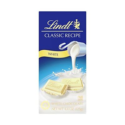 Lindt CLASSIC RECIPE White Chocolate Candy Bar, White Chocolate, 4.4 oz.
