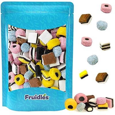 Fruidles Licorice Allsorts Gummies, Allsorts Candies, A Tasty Medley Of Delicious Licorice Treats, Non-GMO (Mini Licorice Allsorts, 2 Pounds)