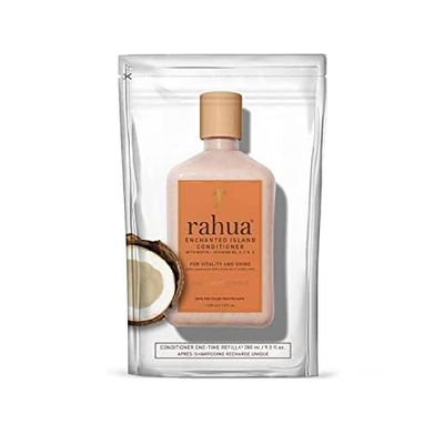 Rahua Enchanted Island Hair Conditioner with Biotin, Refill 9.5 Fl Oz, Supports Strength Hair Growth Shine, All Hair Types, Vitamin C, E, A, B6, Coconut Guava, Nourishing Hair Care for Men and Women