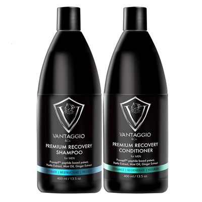 Vantaggio - Premium Shampoo Conditioner Set - Stops Hair Loss - Boosts Hair Growth and Thickening - Procapil - DHT Blocker fights thinning and Alopecia