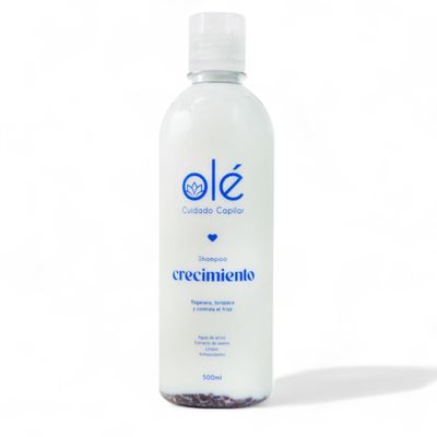 OL Shampoo Rice Linseed Shampoo Arroz Linaza for Stronger, Thicker and Longer Hair - Soft and Shine, Growth Shampoo Vitamine E, Water Rice, Linseed, Oats.