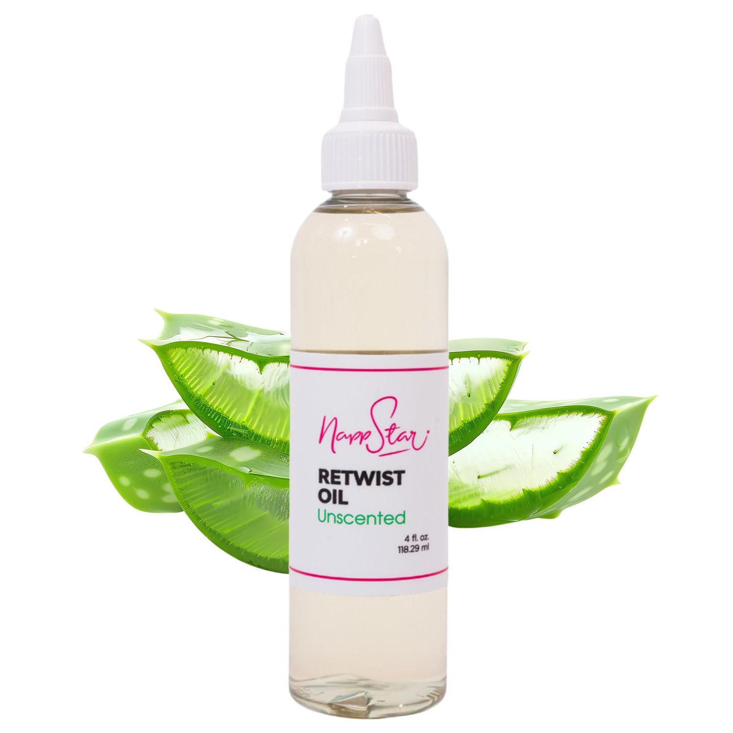 NappStar Unscented Retwist Oil, Moisturizing Loc Oil for Dreadlocks, Natural Hair Care with Lightweight Base, 4 Fl Oz