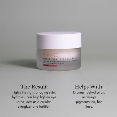 emergin C Hyper-Vitalizer Eye Cream - Antioxidant-Rich Anti-Aging Eye Cream with Vitamin C to Combat the Appearance of Dark Circles Fine Lines (0.5 oz, 15 ml)